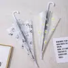 Paraguas Transparente para Adultos y Niños, Moderno Reforzado y Engrosado Estampado de Moda Oso Panda Paraguas Largo Esmerilado