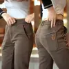 2024 Otoño e Invierno Nuevos Pantalones Casuales para Hombre Pantalones de Hombre Pantalones Casuales Ajustados a la Moda Otoño Pantalones Rectos Gruesos