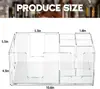 Organizador de acrílico para bar transfronteiriço, design quadrado transparente, para guardar guardanapos de papel, mexedores e canudos, um rack multifuncional de armazenamento e organização