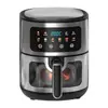 8L Airfryer de Grande Capacidade Inteligente Visual Multi-Função Forno com Tela de Toque Air Fryer Fritadeira Elétrica Máquina de Batata Frita