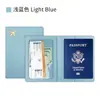 Temu Amazon Listo para Enviar Funda Porta Pasaporte de Cuero PU Bolsa de Pasaporte para Avión Clip de Pasaporte Grueso de Cuero