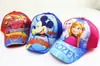 Gorra de dibujos animados para niños EBAY de comercio exterior, linda gorra para bebé con estampado a color de princesa de hielo, gorra con visera curva estilo europeo y americano