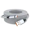 Cabo de Dados Trançado de Nylon 6A Totalmente Compatível com Carregamento Super Rápido de 120W Adequado para Carregamento de Celular Android Tipo-C