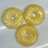 50mm Topacio Nostálgico Piedra Natural Moneda Antigua Hebilla de Paz Juguete de Mano Colgante DIY Collar