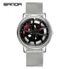 SANDA SANDA 1025 reloj de cuarzo para hombre hueco casual moda movimiento japonés Reloj para hombre