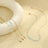 Transfronterizo 2025 Nuevo Estilo Bohemio Perla de Imitación Dopamina con Cuentas Acero Inoxidable Collar Pulsera Apiladas para Usar Venta al por Mayor