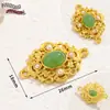 Cuentas Espaciadoras Perforadas Estilo Chino Chapadas en Cobre Antiguo Oro de 18 Quilates Cuentas Sueltas Colgante Pequeño Pulsera DIY Collar Accesorios de Joyería Decoración Colgante