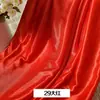 Cortina de Seda Roja Perlada de Seda de Hielo Material de Seda de Hielo Tela de Sombra Tela de Sombra Manto de Gasa Techo de Salón de Bodas Decoración de Accesorios para Bodas