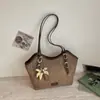 Bolsa Tejida para Vacaciones en la Playa de Pedido Extranjero para Mujeres 2026 Nueva Moda Bolso Casual Simple Versátil Bolso de Hombro Tote