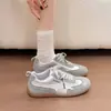 Zapatillas de Entrenamiento Alemanas Retro con Bloques de Color Amarillo y Blanco para Mujer, Nuevo Estilo Verano 2026, Zapatillas Blancas Versátiles de Suela Suave, Zapatos Deportivos Casuales, Zapatos A-Gan