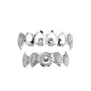 Amazon Europeo y Americano Aparatos Transparentes Dorados de Moda Chapados en Oro Diamante Transfronterizo Temu Hip-Hop Dorados Brillantes Aparatos Dentales