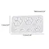 Macacão diy molde para brincos de resina epóxi quadrados geométricos irregulares pingente joia molde de silicone