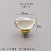 Venta Directa de Fábrica Manija de Huevo de Paloma de Cristal de Latón Manija de Puerta de Gabinete de Cajón de Lujo Ligero Manija de Puerta de Mueble Armario