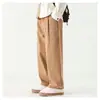 Comercio Electrónico Transfronterizo Más Vendido Pantalones Casuales de Color Sólido para Hombre Pierna Recta Suelta Pantalones Cargo Deportivos de Verano para Hombre Pantalones Largos de Moda