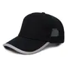 Gorra de Béisbol Transpirable de Malla de Algodón Puro con Costuras al Borde de Amazon, Gorra de Trabajo de Verano con Bordado de Estampado de Logo, Bloqueo de Color, Estilo de Moda