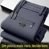 Calça Esportiva Casual Versátil Masculina de Seda de Gelo de Verão Cruzada, Fina, Elástica, Solta, de Perna Reta, Resistente a Amassados, Estilo Pai