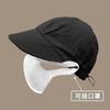 Sombrero para Mujer LS Mismo Estilo Sombrero Protector Solar para Mujer Sombrero de Sol de Primavera y Otoño Sombrero de Pescador que Cubre la Cara Gorra Estilo Japonés Sombrero con Visera
