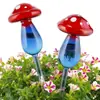 Fornecimento de Fabricantes Dispositivo de Rega de Flores de Vidro Cogumelo Fofo Dispositivo de Rega de Flores Colorido Dispositivo de Rega de Flores Preguiçoso
