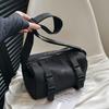 Coreia do Sul Chic Vintage Tooling Hong Kong Estilo Lona Bolsa para Estudantes Homens ulzzang Unissex Japonês Harajuku Feminino Crossbody Bolsa