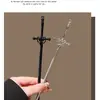 Horquilla de espada metálica de estilo antiguo, disponible en varios colores, popular horquilla de espada china de estilo étnico, horquilla para recogido de estilo antiguo, horquilla genial y elegante para mujer