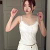 Verano 2025 Nuevo Deseo Puro Lazo Encaje Hermoso Espalda Camisola Mujer Versátil Top Chaleco Base