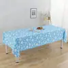 Amazon Mantel Desechable Festivo Copo de Nieve Transfronterizo Impermeable Dibujos Animados Fiesta de Navidad Empaquetado Individualmente Mantel Copo de Nieve