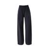 Xinge Pantalones Micro Banana Curvos de Punto Modal Azul Marino para Mujer Otoño Nuevo Estilo Slim Casual Pierna Recta