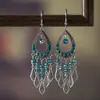 Joyería Daisy Nuevos Pendientes de Forma de Gota de Agua Microincrustados Pendientes Largos de Tachuela de Cristal Accesorios Creativos Transfronterizos para Mujer