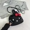 Bolsa Fofa da Hello Kitty para Mulheres 2025 Nova Moda Outono e Inverno Versátil Bolsa de Mão de Alta Qualidade Tendência Bolsa de Ombro Transversal