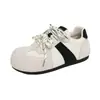 Zapatillas de entrenamiento estilo coreano, marca alemana, con cordones, zapatos deportivos para mujer que aumentan la altura, suelas dobles gruesas y cómodas, zapatillas de running ligeras para el otoño