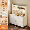 Prateleira de armazenamento para cozinha, aparador multicamadas, armário de armazenamento multifuncional, armário de armazenamento para micro-ondas de grande capacidade, armário de armazenamento doméstico