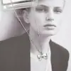 Em estoque Venda Quente Elegante Luxo Leve Delicado Colar High-end Versátil Moda Laço Nicho Corrente da Clavícula Joia