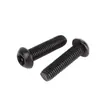Acero Inoxidable 304 Negro Flor de Ciruelo Interior Antirrobo Tornillo Iso7380 Cabeza Redonda Tornillo de Cabeza Plana M4M5M6
