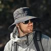 Nuevo sombrero de pescador de moda para hombre de primavera y verano, versátil, de ala ancha, protector solar, gorra para senderismo, ajustable, transpirable, sombrero de pesca