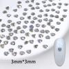 Mini Pequenos Acessórios de Arte de Unhas de Zircônia, Strass de Verso Plano, Strass Marquise Branco de Formato Irregular, Acessórios de Arte de Unhas Atacado
