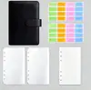 Cuaderno de Hojas Sueltas A6 Amazon Transfronterizo, Agenda Estilo Macarrón, Páginas Interiores Rayadas Lindas, Cuaderno de Diario Desmontable