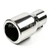 Punta de Escape de Coche 60-89mm Punta de Tubo de Escape de Acero Inoxidable Silenciador de Escape de una Sola Capa Pintado Adecuado para Tubo de 57mm