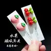 Pendientes Magnéticos para Orejas No Perforadas, Cereza Helada de Rábano de Verano, Sin Perforación, Pendientes Versátiles Simples Dulces para Estudiantes de Uso Diario