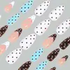 24 Piezas Venta Caliente Transfronteriza Uñas Francesas Portátiles Manicura Comercio Exterior Europeo y Americano Más Vendido Uñas Postizas de Lunares Puntas de Uñas con Forma de Almendra
