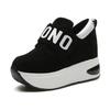 Outono Novo Mocassins de Boca Profunda Sapatos Femininos com Velcro Aumentado, Sapatos Casuais da Moda, Sapatos Mocassins, Sapatos Esportivos