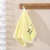 Toalla Pequeña Cuadrada de Dibujos Animados para Niños, Absorbente y Sin Pelusa, Toalla para Lavarse la Cara del Hogar, Toalla Rectangular Linda para Niños