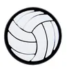 Pelota deportiva parche pequeño plano de goma blanda material de decoración de dibujos animados accesorios para joyería DIY al por mayor