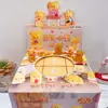Novos Adornos de Boneca de Caixa Surpresa Desenho Animado Wenchuang Urso Manteiga Caixa de Adivinhação Surpresa Adornos de Presente Feitos à Mão Coleção