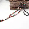 Ventas Directas de Fábrica Cadena de Suéter de Ágata Dzi de Nueve Ojos del Tíbet Estilo Étnico Tibetano para Hombres y Mujeres Collar Dzi de Ágata Viejo