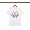 25Mon Camiseta de Marca de Moda Cuello Redondo Manga Corta con Patrón Bordado al Frente, Estilo Unisex, Manga Media de Verano Estilo Pareja para Hombre