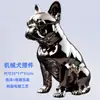 Escultura de Animal em Resina de Luxo Leve, Enfeite de Buldogue Francês, Artesanato de Decoração de Entrada de Sala de Estar de Nicho, Miniatura de Buldogue Francês