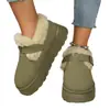 Comercio Exterior Transfronterizo Talla Grande Botas de Nieve de Suela Gruesa para Mujer Otoño e Invierno Explosiones Retro Forradas de Felpa Cálidas Zapatos de Pedal Birkenneth para Mujer