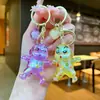 Llavero Trendy de Acrílico Galvanizado con Cristal de Shin-Chan Llavero de Pareja para Coche Colgante de Cristal Accesorio para Bolsos