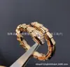 Anillo Serpiente Moissanita Hueso de Serpiente Anillo de Resorte Mujeres Material de Plata Propuesta Simulación Anillo de Diamante Joyería de Moda Nueva Tendencia