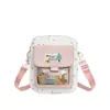 Bolsa Transversal de Pelúcia de Cachorro Fofa - Bolsa de Ombro de Nylon com Estampa de Estrelas para Mulheres, Bolsa de Mão Kawaii para o Dia a Dia